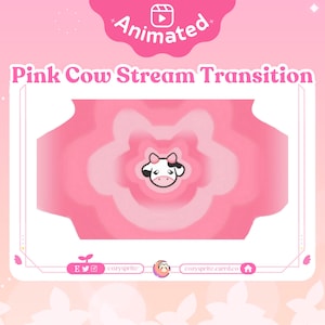 Strawberry Cow Stinger Transition | OBS Scene Transition | Twitch Youtube Vtuber Streamer