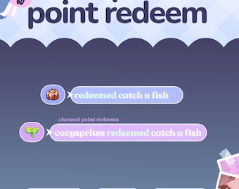Channel Point Alerts Widget ⟢ Customizable Colors ⟢ Streamelements ⟢ Widget for Twitch Streams