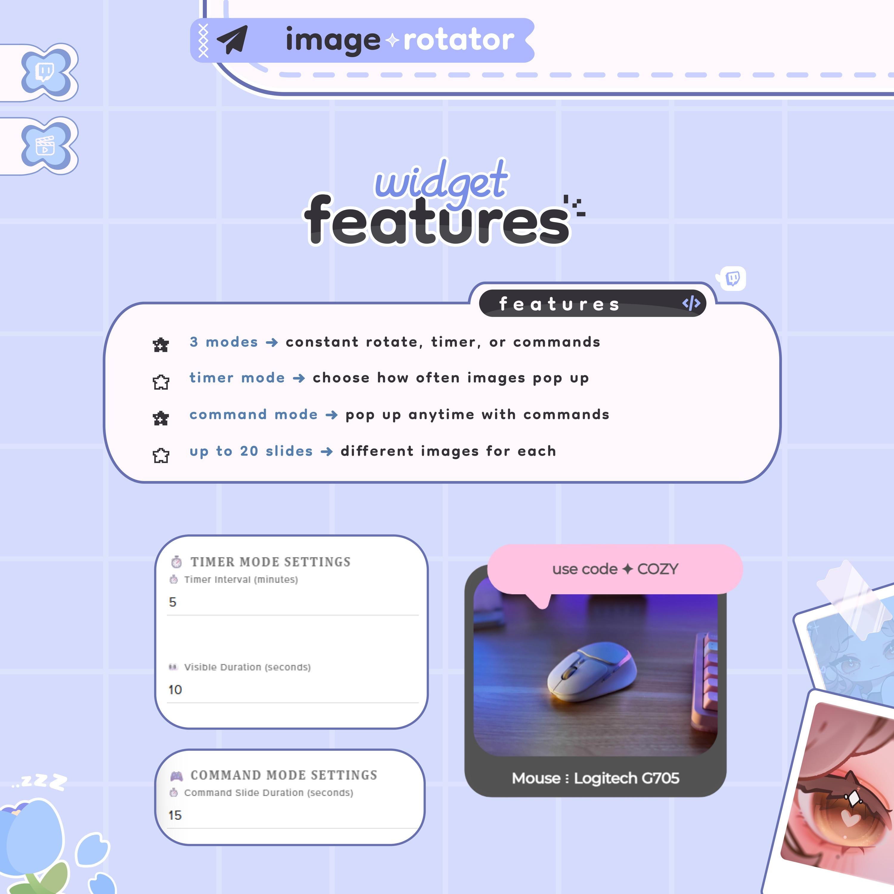Hand Up Widget Image Pop up Widget | Display Images on Stream | Rotate Ads and Alerts ...