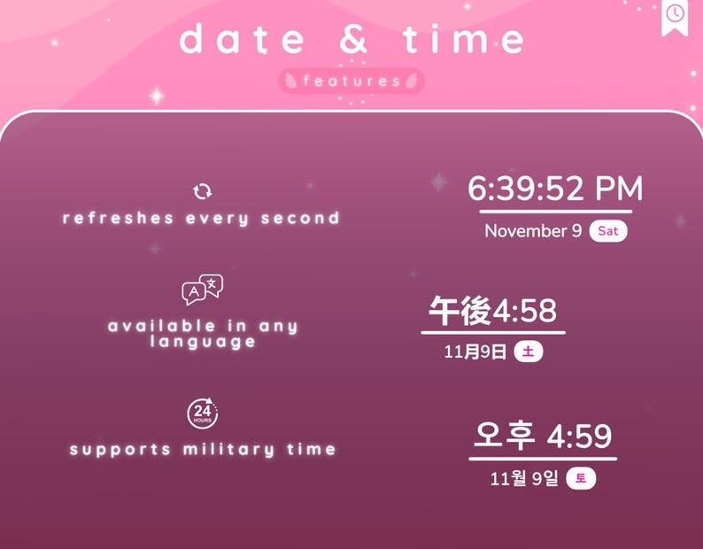 Time and Date Widget | Display Your Local Time | Time Widget | IRL ...