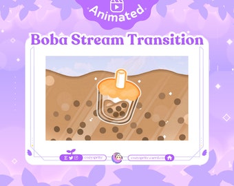 Boba Tea Stinger Transition | OBS Scene Transition | Twitch Youtube Vtuber Streamer