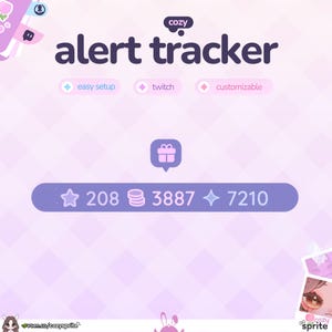Alert Tracker Widget ⟢ Alert Goal Widget ⟢ Customizable Widget for Twitch Streams