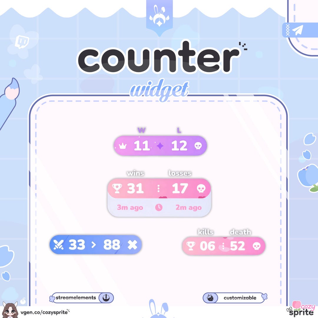 Counter Widget Sample Counter Widget | Animated Counter | Goal Widget | Customizable Colors ...