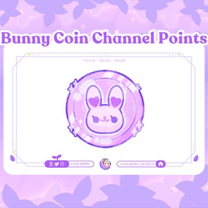 Bunny Coin Channel Point | Bunny Emote | Coin | Bunny