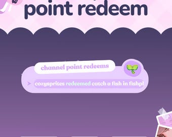 Channel Point Alerts Widget ⟢ Customizable Colors ⟢ Streamelements ⟢ Widget for Twitch Streams