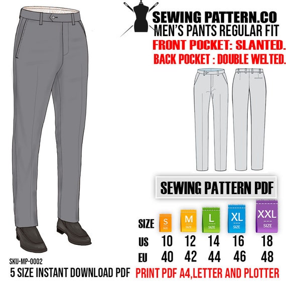 Men's Business Suit Pants Regular Fit . size S 2XL Waist From 32 40 Inches  -  Canada