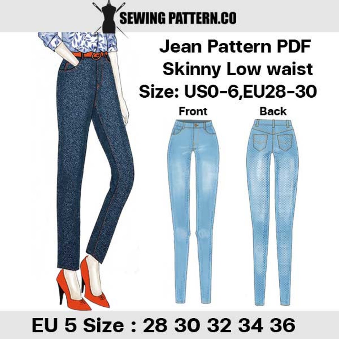 Womens Pants Bootcut Sewing Pattern Pdf Size 8-18 US,36-46 EU -  Canada