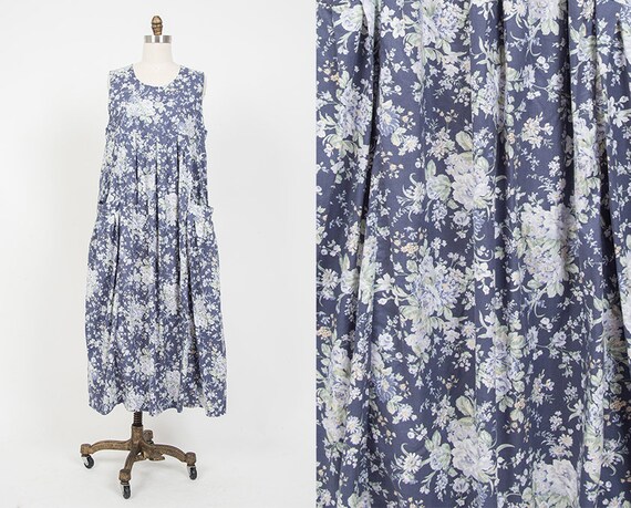 Vintage 1990s Laura Ashely floral strapless tank d