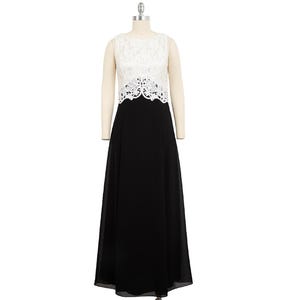 Vintage 90s black and white Jessica McClintock floral lace evening prom party tank dress size medium