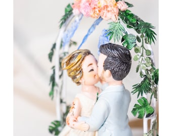 Handmade customized / Wedding figurines cake topper/ Anniversary gifts/ Handmade Personalized Gifts/ Custom Clay figures/ Memorable gift