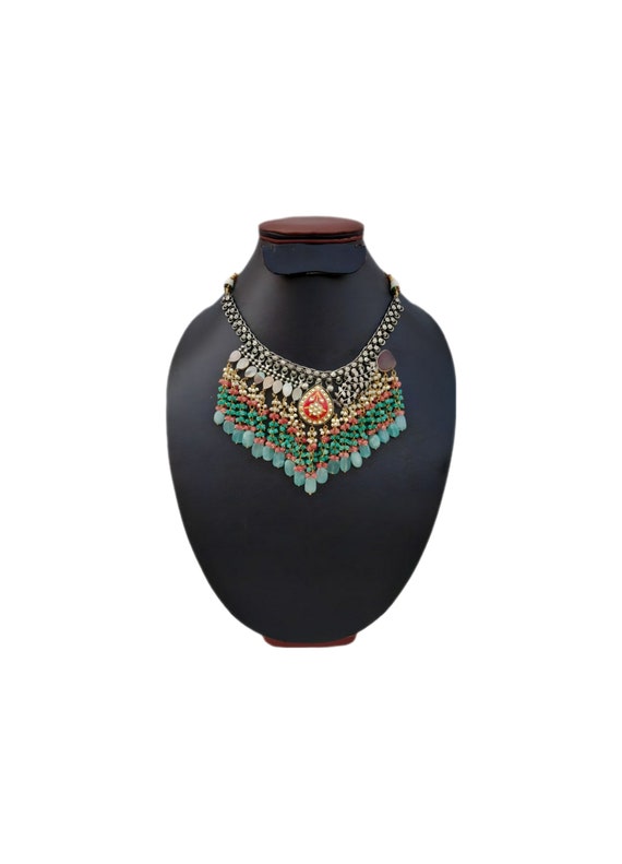 Meenakari kundan best sale choker