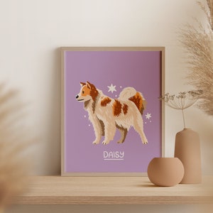 Thai Bangkaew Dog | Personalised Digital Art Print Download | A3 Printable | Dog Art Print
