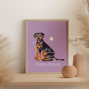 Catahoula Leopard Dog / Digital Art Print Descargar / A3 Imprimible / Dog Breed Art Print