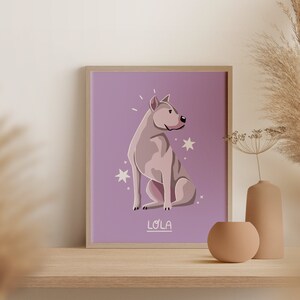 Dogo Argentino | Download de impressão de arte digital personalizada | A3 para impressão | Impressão de arte de cachorro