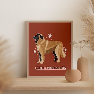 Estrela Mountain Dog / Descarga de impresión de arte digital / A3 imprimible / Impresión artística de raza de perro
