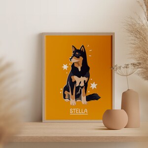 Lapponian Herder | Personalised Digital Art Print Download | A3 Printable | Dog Art Print