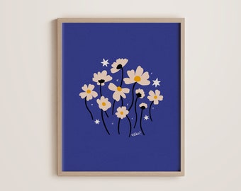 Cute Flowers | Digital Art Print Download | Printable
