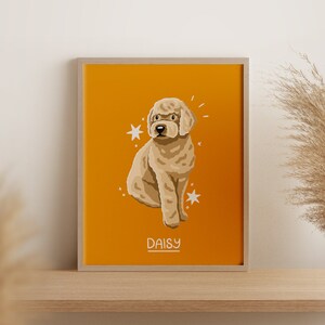 Lagotto Romagnolo | Personalised Digital Art Print Download | A3 Printable | Dog Art Print