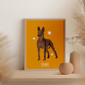Xoloitzcuintle | Personalised Digital Art Print Download | A3 Printable | Dog Art Print