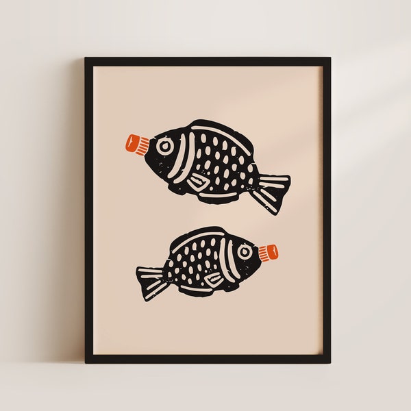 Soy Sauce Fish Bottle Art | Soy Sauce Printable Art | Japanese Food Art | Sushi Digital Art | Japanese Fish Art | Asian Food Digital Print