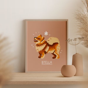 German Spitz Print | Custom German Spitz Art Printable | German Spitz Owner Gift | German Spitz Digital Print | Mittelspitz Wall Art