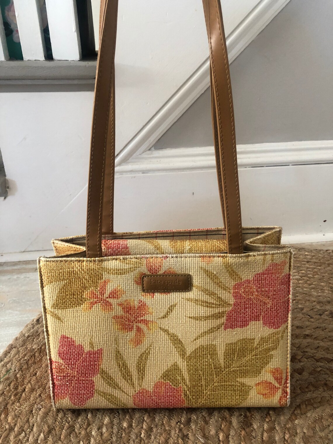 KATE SPADE Floral Handbag Purse Etsy