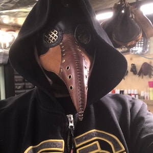 Plague doctor leather mask