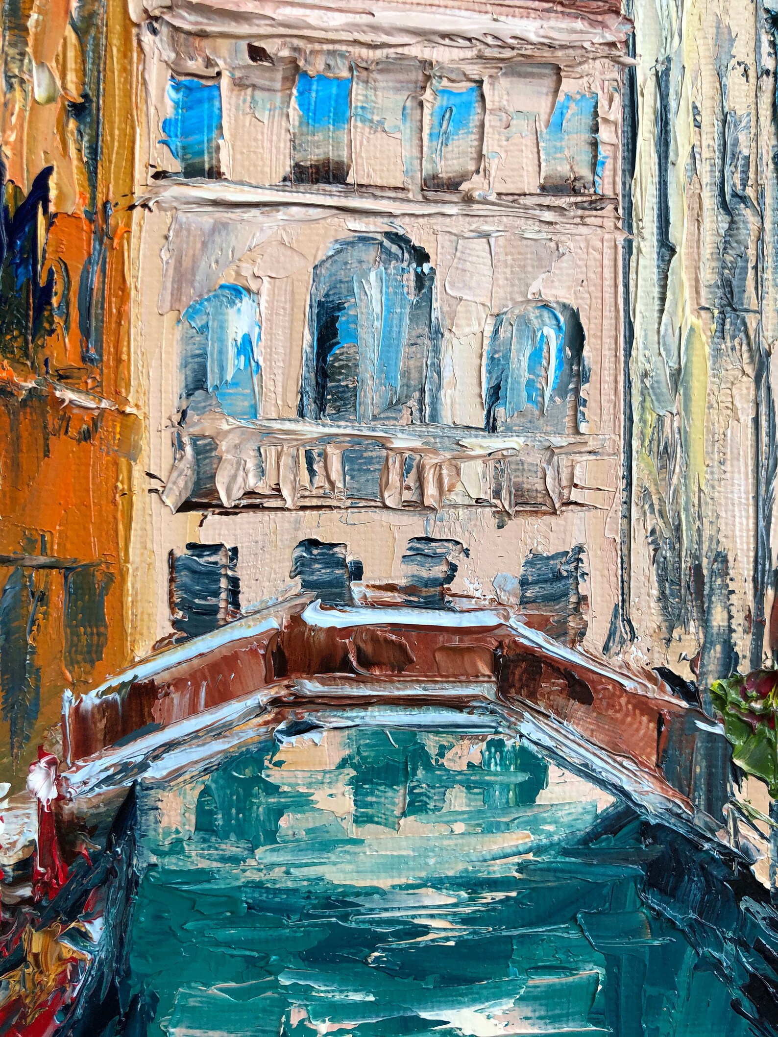 Italien Malerei Venedig Wand Kunst Zeichnung Öl Leinwand | Etsy