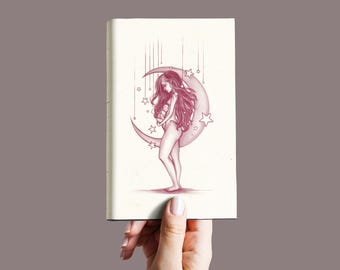 Digital illustration of a mother and baby | Downloadable maternity art | Vertical print for A3+ printing