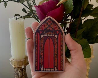 Vampire Stained Glass Inspired Sticker