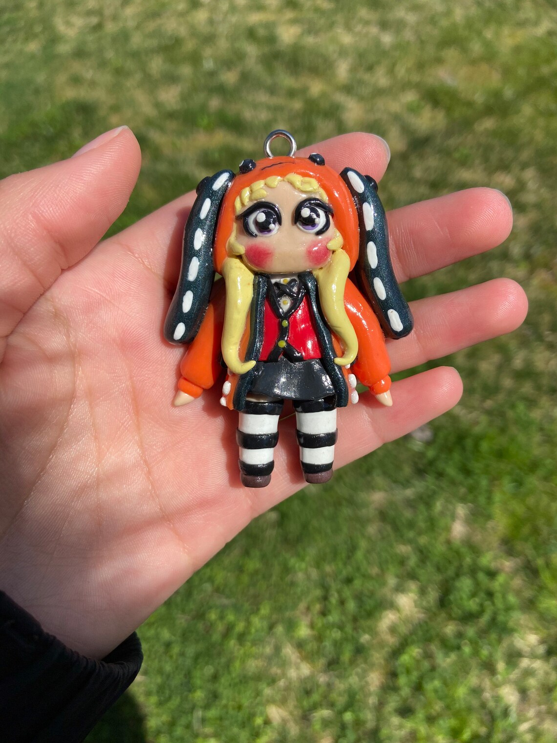 Anime inspired chibi keychain Etsy
