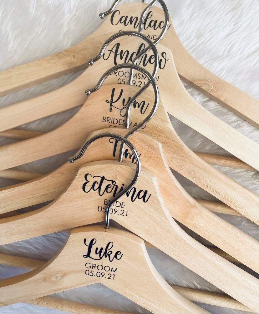 Personalised Bridal Coat Hanger Perfect for Bride Etsy Australia