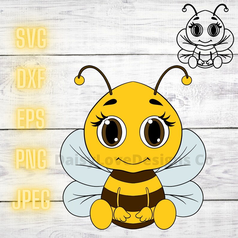 Download Bumble Bee svg Cute Bee svg Bee cut files Bee vector files | Etsy