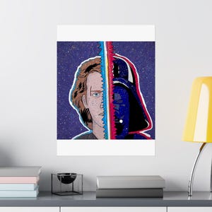 Anakin/Vader Matte Vertical Posters, Space Room Decor, Wall Art, Halloween Decor, Gift for sci-fi Fans