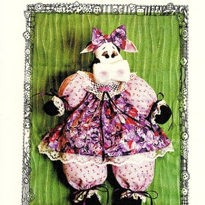 1997 Moona Lisa Cow Rag Doll Pattern Doll Clothes Instant Download Digital Booklet Beginner Sewing Project E-pattern