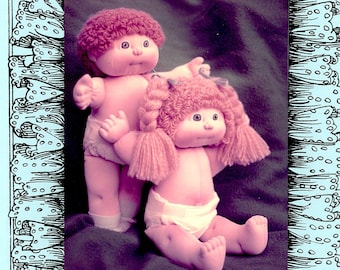 1984 Sparkle N Sparkie Doll-patroon Instant Download digitaal boekje Cabbage Patch Kid Doll Clone E-patroon