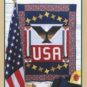 True Colors Patriotic Quilt Pattern Quilt Design USA Quilt Instant Download PDF Digital Booklet Folk Art Quilt E-pattern
