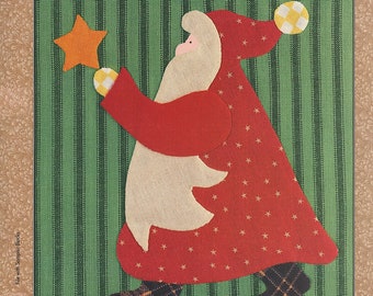 1994 Stargazing Santa Christmas Quilt Block Quilt In A Day Design Instant Download PDF Digital Leaflet Holiday Winter Quilt E-Pattern