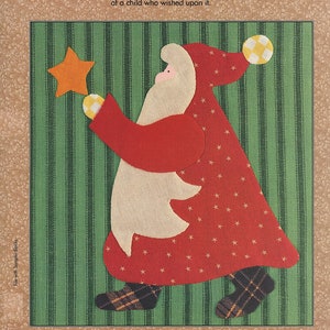 1994 Stargazing Santa Christmas Quilt Block Quilt In A Day Design Instant Download PDF Digital Leaflet Holiday Winter Quilt E-Pattern