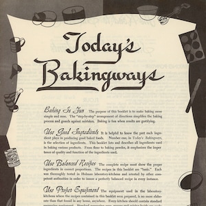 1946 Clabber Girl Todays Bakingways Recipe Booklet