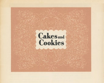 1940 Crisco Cakes & Cookies Proctor and Gamble Home Ec