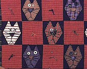 1997 Alley Cat Kids Wall Hanging And Pillow Quilt Pattern Design Quilt Pattern Instant Download PDF Digital Booklet Folk Art Quilt E-pattern