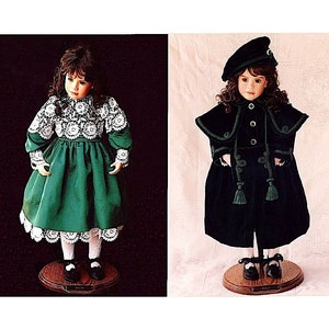 1992 25&quot; Dallas Doll Dress Patterns Victorian Dress E-Patterns Doll Clothes Jubilee Mold Co Instant Download Digital Booklet Victorian Coat
