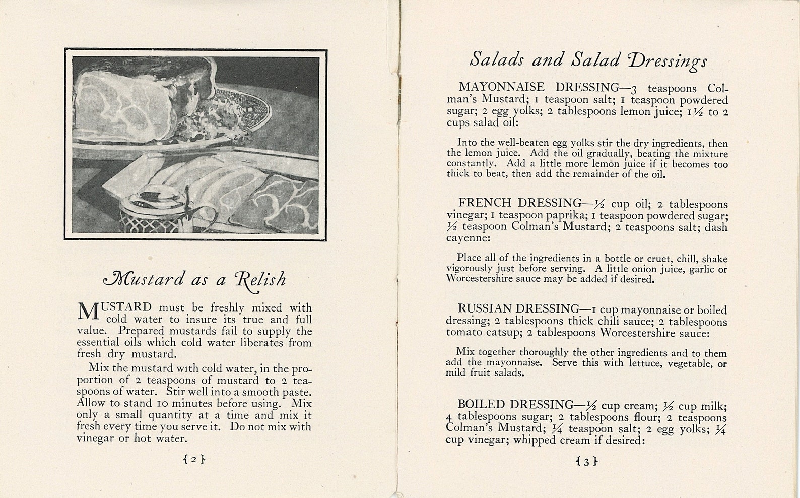 1920s Colmans Mustard Recipes Booklet Instant PDF DOWNLOAD Etsy