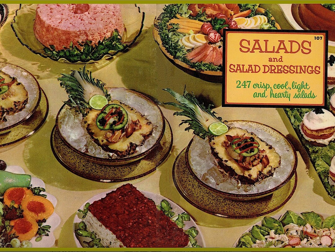 1965 Salads and Salad Dressings Recipes Cook Book Culinary Arts