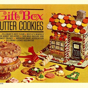 Jaren 70 Pillsbury Flour Geschenkdoos Boterkoekjes 31 Receptenboekje Instant PDF DOWNLOAD Bakken