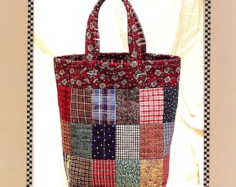 Kimie’s Quilts Country Tote Indygo Junction IJK106 E-Pattern Instant Download Digital Booklet Patchwork Weekend Beginner Sewing Project