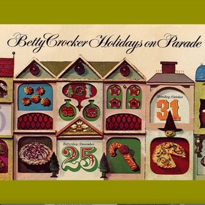 1965 Betty Crocker Holidays On Parade 57 Broszura z przepisami Natychmiastowe pobieranie pliku PDF Ciasta świąteczne Ciasteczka Pieczenie Wielkanoc Święto Dziękczynienia 4 lipca
