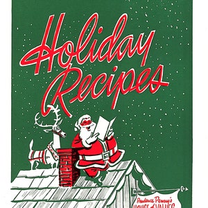 Prudence Penny 56 Holiday Recipes Booklet Seattle PI House Of Values Hearst Newspapers Instant Digital Download Gourmet Recipes Baking