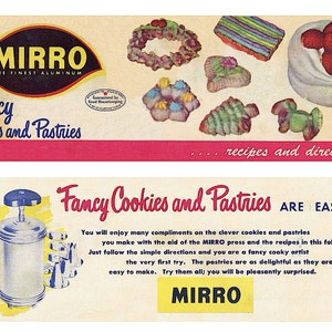 Jaren 50 Mirro Fancy Cookies And Pastries 28 Receptenboekje Instant PDF DOWNLOAD Bakken